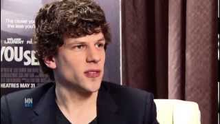 Awkward Jesse Eisenberg Interview for quotNow You See Mequot [upl. by Glynias]