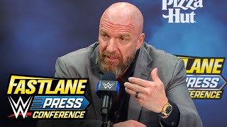 Triple H thanks John Cena WWE Fastlane 2023 Press Conference highlights [upl. by Nicolle24]