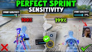 SPRINT SENSITIVITY Guide for Fast Movement  Best sprint Sensitivity  BGMIPUBG Mobile [upl. by Eeznyl]