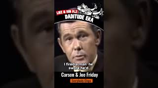 Johnny Carson amp Joe Friday Solve a Hilarious Case Classic TV Moment [upl. by Aizitel]