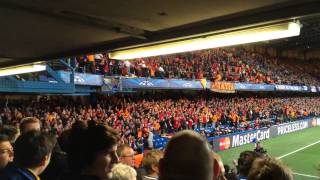 Üst Üste Üç tane Üçlü Stamford Bridgede Chant Battle Chelsea VS Galatasaray [upl. by Laural]