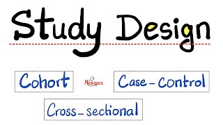 Study Design  Casecontrol study Crosssectional study Cohort study Prospective Retrospective [upl. by Yelyak]