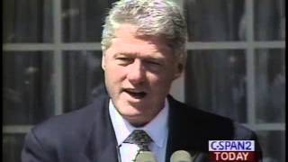 President Clinton Signs the King Holiday and Service Act [upl. by Acireed]