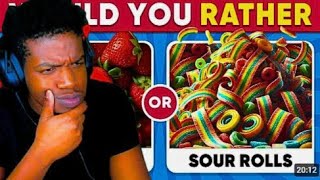 REACTING TO WOULD YOU RATHER JUNK FOOD  DAILY QUIZ [upl. by Jewel]