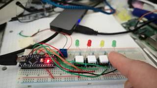 Simon Game  Made with an Arduino Nano 4 buttons 4 LEDs and a piezo sounder [upl. by Notsrik871]