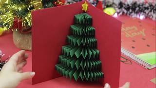 Como fazer um Cartão Pop Up de Natal  DIY [upl. by Irrac48]