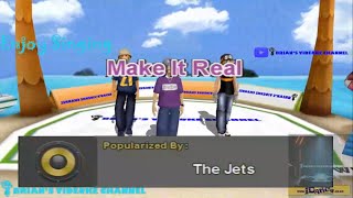 Make It Real  The Jets Karaoke [upl. by Odnanref174]