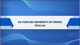 Ca Foscari University of Venice İtalya [upl. by Reuven]