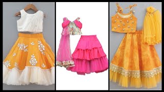 Kids girls lehenga choli designs Lehenga designs for kids girls Baby girl lehenga collection 2021 [upl. by Eilac576]