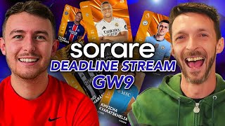 Sorare Deadline Show  GW9 Strategy Lineup Predictions amp Giveawats [upl. by Hamilton680]