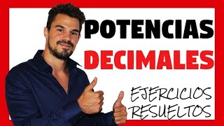 POTENCIAS de NÚMEROS DECIMALES Explicación y EJERCICIOS😲 SÉ un GENIO 💪 NÚMEROS DECIMALES 🤙 [upl. by Htebharas]