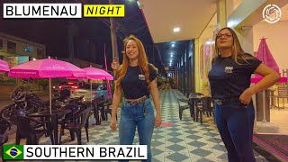 🇧🇷 Blumenau Night Walk  Southern Brazil 【4K】 [upl. by Moskow]