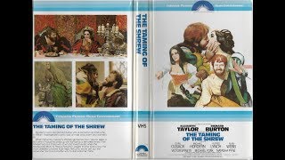 Opening amp Closing To The Taming Of The Shrew 1967 1979 VHS [upl. by Norling]