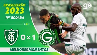 AMÉRICAMG 0 X 1 GOIÁS  MELHORES MOMENTOS  19ª RODADA BRASILEIRÃO 2023  geglobo [upl. by Ainerol]