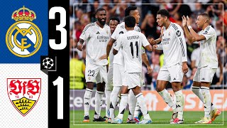 HIGHLIGHTS  Real Madrid 31 Stuttgart  Champions League 202425 [upl. by Adnalue278]