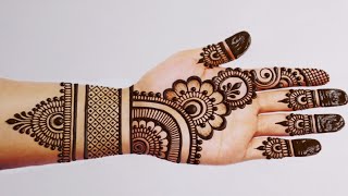 Latest Easy Mehndi design for handsSimple Mehandi designMehndi designsMehandi ka designHenna [upl. by Dyrrej]