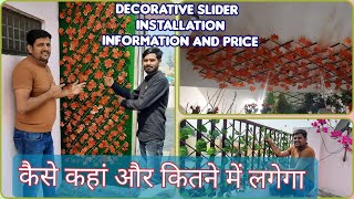 Expandable Garden FenceTrellis for balcony grill  wall amp ceiling decoration  बालकनी की सजावट [upl. by Walrath678]