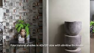 Marazzi  Cementum Wall Ceramic wall tiles contemporary look in 4 colors [upl. by Ykcaj]