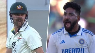 IndiaAustralia test match Mohammed Siraj versus Travis head ladai [upl. by Colfin355]