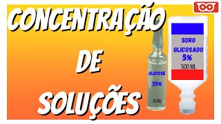 Concentração das Soluções  Jeito fácil de calcular [upl. by Buchbinder161]