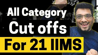 CAT Cut offs for IIMs 2023  Open SC ST EWS NC OBC PwD  Overall amp Sectional cut offs for IIMs [upl. by Ebony513]