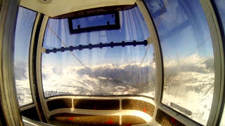 La Plagne Plagne Centre Funiplagne Grande Rochette Télécabine  Gondola [upl. by Atteuqahs]