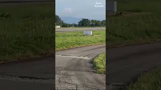 A family of otters was spotted at the Kota Kinabalu International Airport crossing the runway [upl. by Alaek]