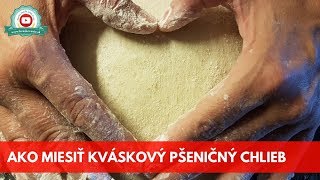 Ako miesiť PŠENIČNÝ kváskový chlieb  How to knead sourdough wheat bread [upl. by Ellinehc443]