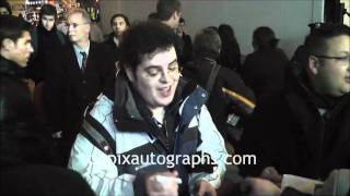 Josh Gad  Signing Autographs at quotBook of Mormonquot Stage Door on Broadway [upl. by Hilde]