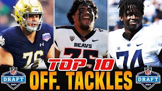 MIDSEASON Offensive Tackle Rankings  2024 NFL Draft [upl. by Allicserp153]