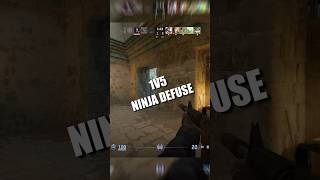 1V5 NINJA DEFUSE cs2 shorts [upl. by Orips]