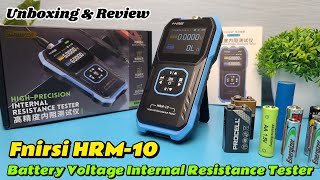 Fnirsi HRM 10 Battery Voltage internal Resistance Tester Unboxing and Review [upl. by Sorel]