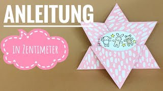 Anleitung Sternenfaltkarte mit Stampin Up Produkten [upl. by Yendyc]