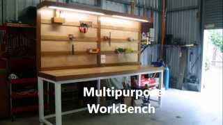 The Ultimate Multipurpose WorkBench with French Cleat Tool Storage [upl. by Allerus]