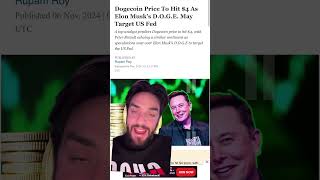 Dogecoin prediction in this bullrun elonmusk dogecoinelonmusk dogecoinnews memecoin bullrun2024 [upl. by Eetsirk]