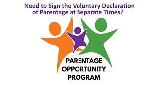 Need to Sign the Voluntary Declaration of Parentage at Separate Times [upl. by Yamauchi]