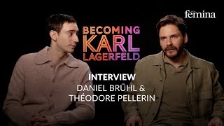 Interview de Daniel Brühl et Théodore Pellerin pour la série « Becoming Karl Lagerfeld » [upl. by Baram]