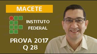 Questão 28 prova do IFES 2017  PROVA RESOLVIDA  Uma pequena indústria de beneficiamento [upl. by Roseann]