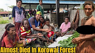 Almost Died In Korowai Forest  Tribal Market  West Papua [upl. by Seaden]