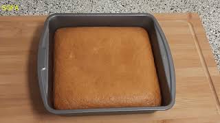 8 Inch Square Vanilla Cake8 Inch Cake Eggless Vanilla Cake8 Inch Cake Recipe [upl. by Brandyn432]