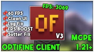 Optifine V3 For MCPE 121 FPS BOOST🔥 [upl. by O'Neill750]