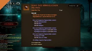 Diablo 3 Reaper of Souls  Ring des Königlichen Prunks  Ring of Royal Grandeur [upl. by Aleta]