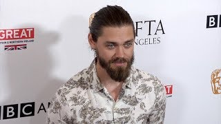 Tom Payne 2017 BAFTA LA TV Tea Party Red Carpet [upl. by Esmerolda]