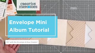 Envelope Mini Album Tutorial DIY with the Envelope amp Bow Creator [upl. by Huggins]