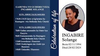 UMUGOROBA WO KWIZIHIZA UBUZIMA BWA SOLANGE INGABIRE [upl. by Nyllij]