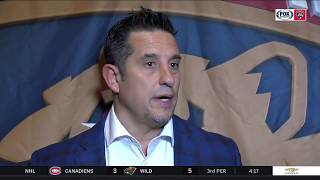 Bob Boughner  Florida Panthers vs Columbus Blue Jackets 11022017 [upl. by Concordia]