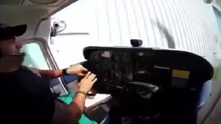 Full Throttle Pilot Takes His Plane to the Hangar [upl. by Aleahc917]