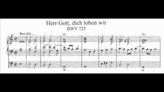 JS Bach  BWV 725  Herr Gott dich loben wir [upl. by Seagraves]