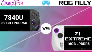 ROG ALLY vs OneXFly Can the ALLY keep the crown Performance and device comparison [upl. by Ylam428]