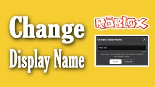 How To Change Your Roblox Display Name Step By Step [upl. by Eleni]